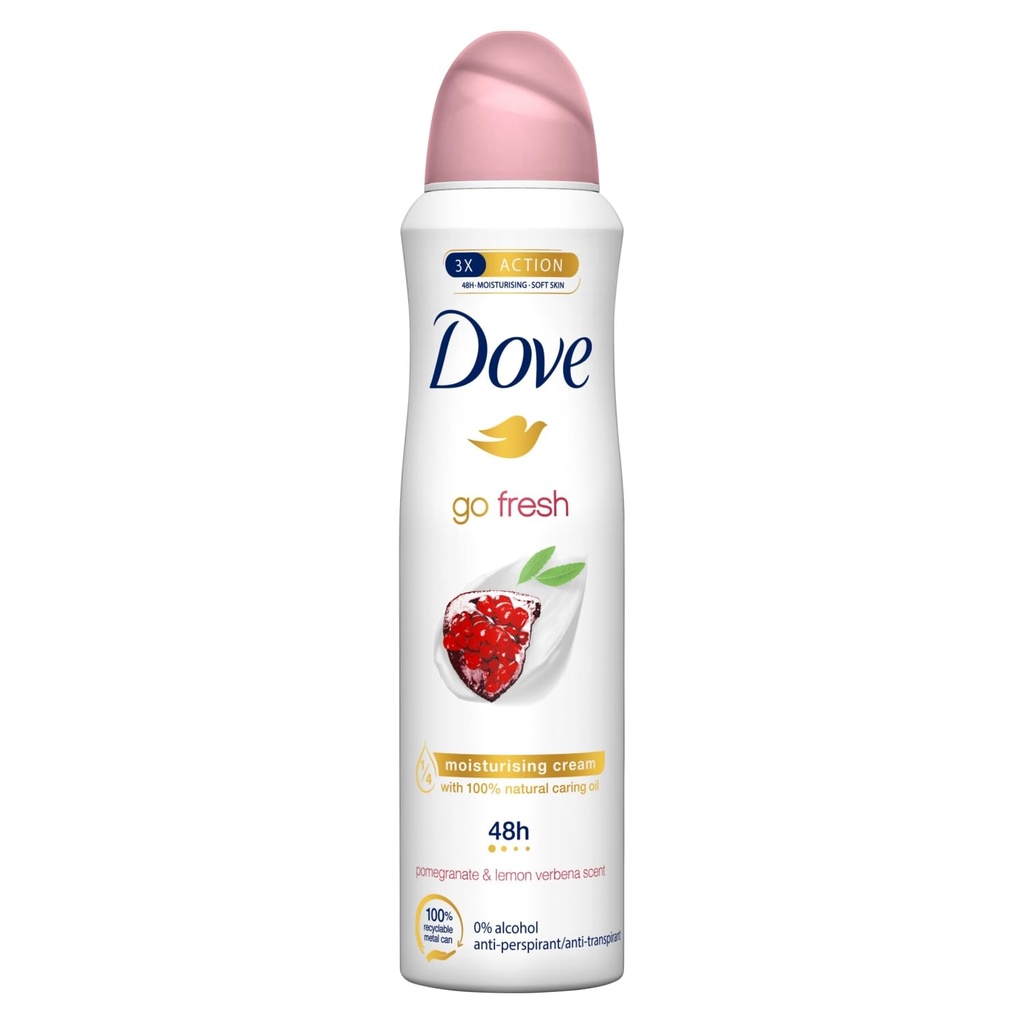 DOVE B/SPRAY POMEGRANATE & LEMON 250ML 
