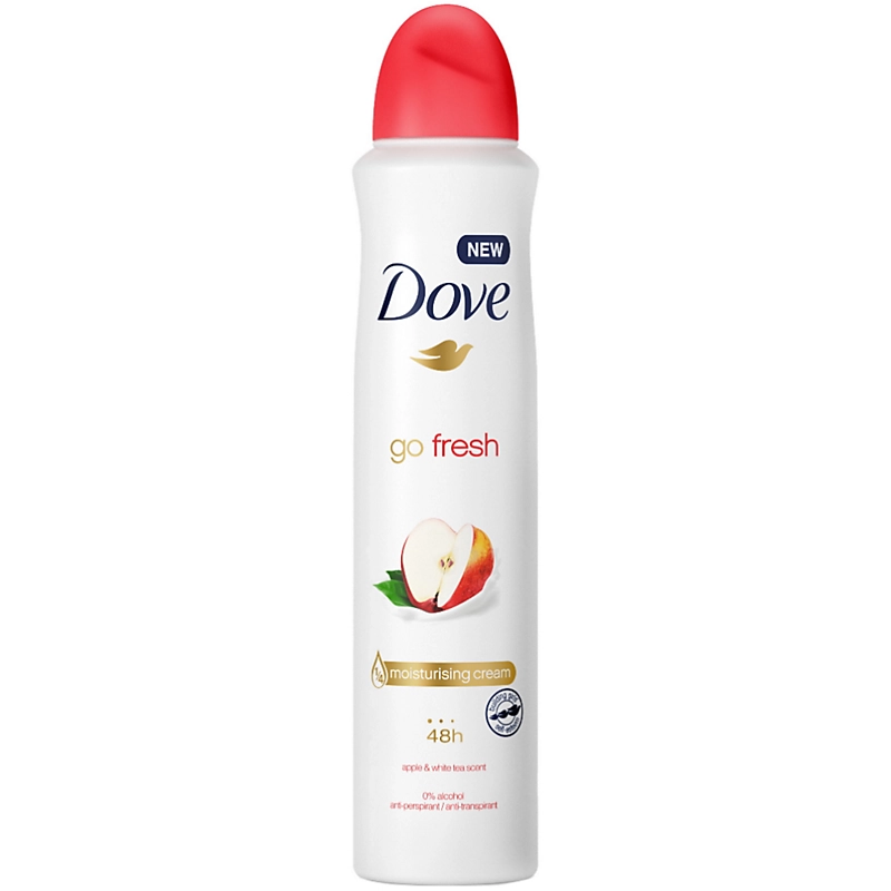 DOVE B/SPRAY APPLE & WHITE TEA 250ML 