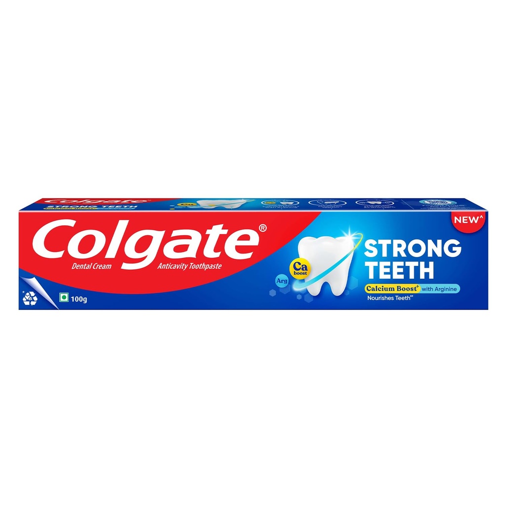 COLGATE T/PASTE STRONG TEETH 100GM 