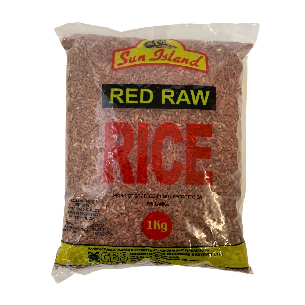 RED RAW RICE SUN ISLAND 1KG 