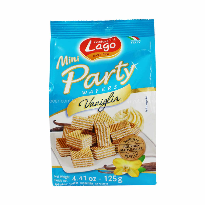 Lago Mini Party Wafer Vanilla 125g