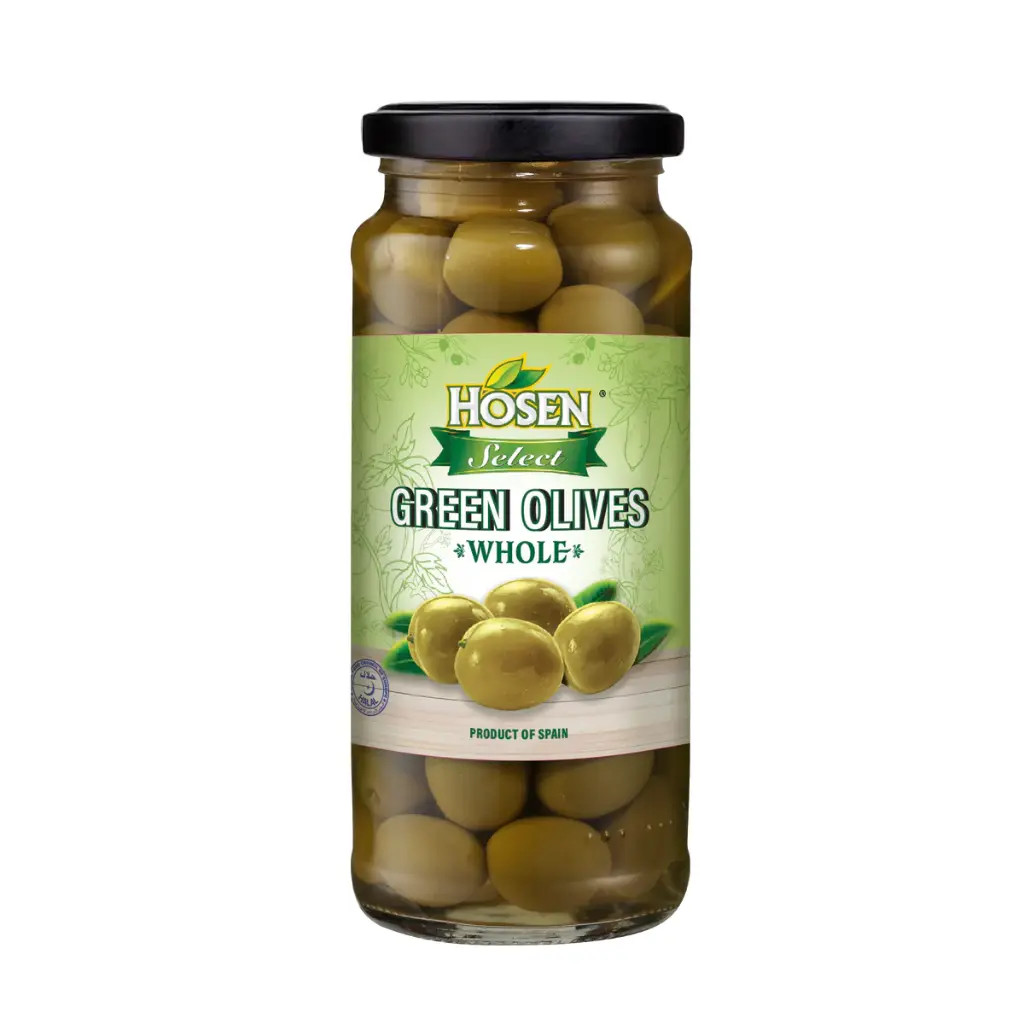 HOSEN SELECT GREEN OLIVES WHOLE 350g