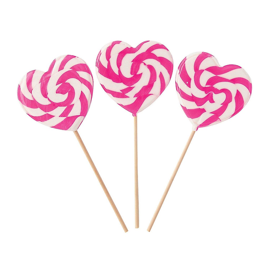 HEART SHAPE LOLLY 12 GR