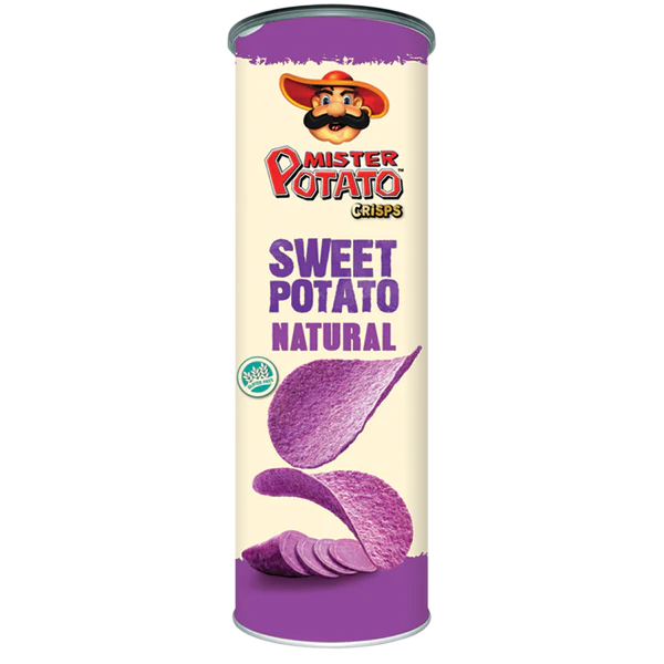 MISTER POTATO CRISPS 160G SWEET POTATO NATURAL