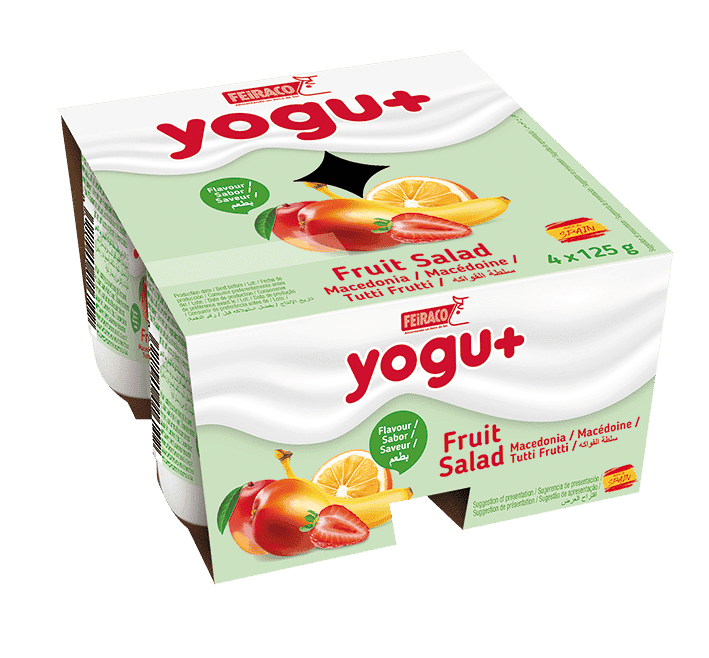 FEiRACO yogu+ Yogurt W/Cluster Fruit Salad 125g