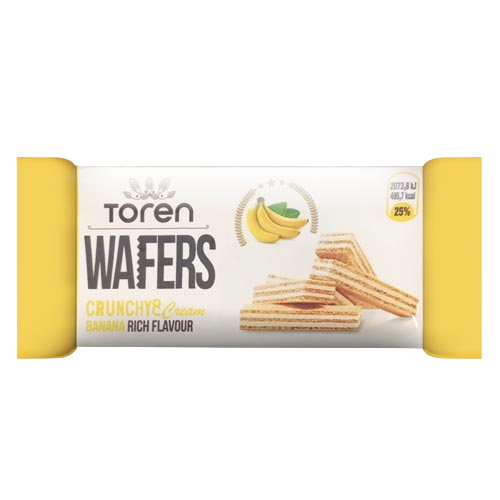 TOREN Wafers Crunchy & Cream Banana 55g