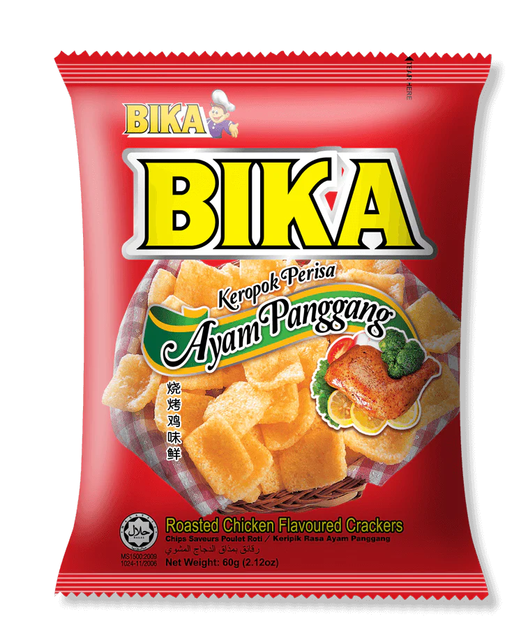 BIKA CHICKEN CRACKERS 60G