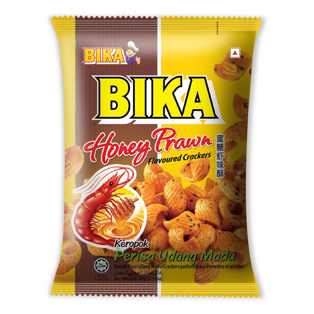 BIKA HONEY PRAWN CRACKERS 60G