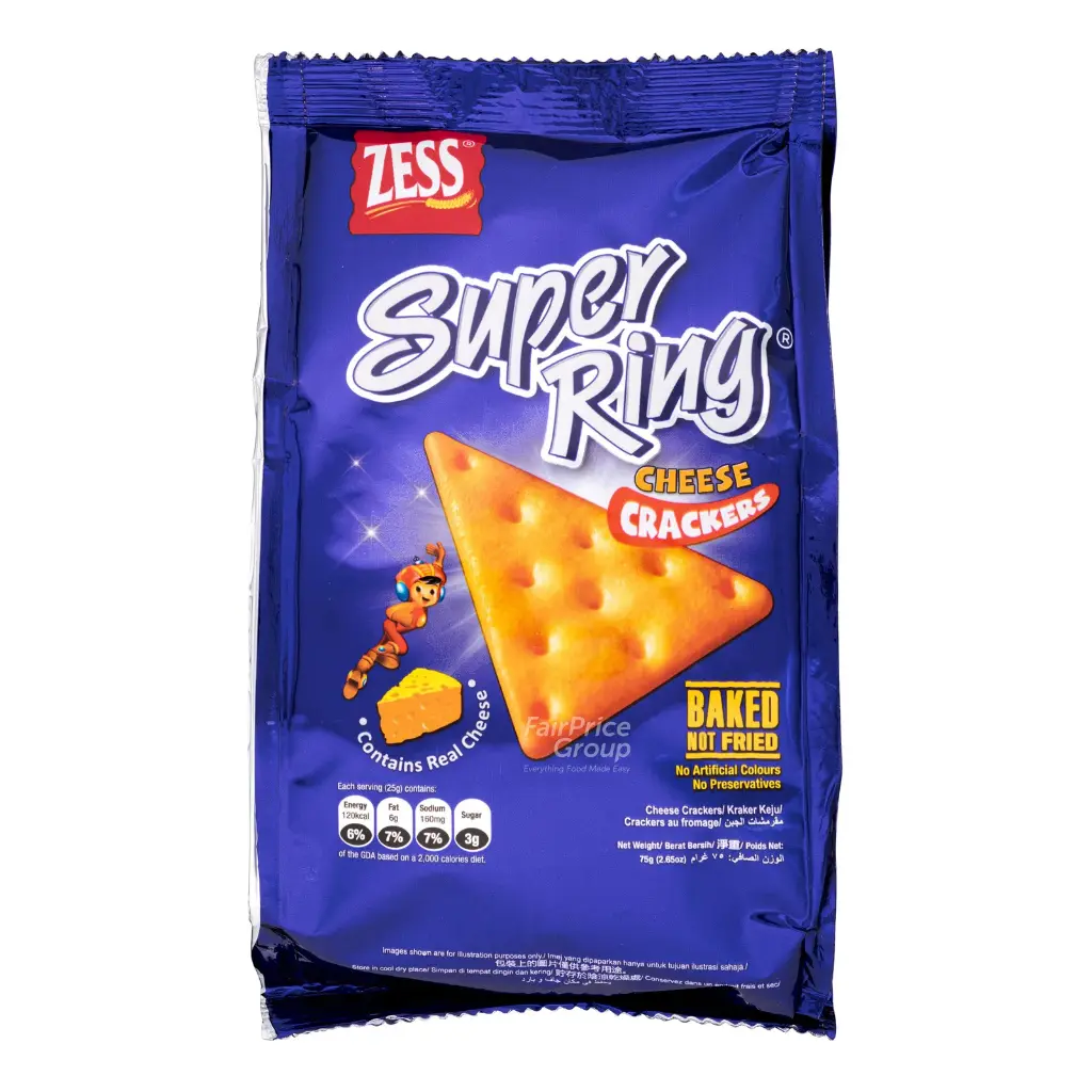 ZESS SUPER RING CHEESE CRACKER 75G
