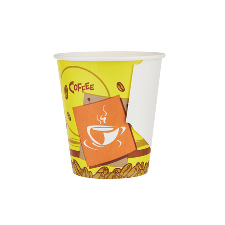 DISPOSABLE CUP HOT PACK PAPER W/HANDLE 7 oz