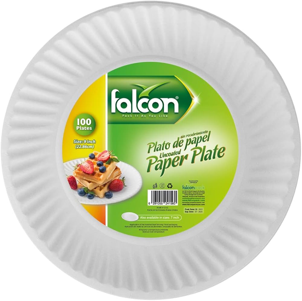 DISPOSABLE PLATE FALCON PAPER 9