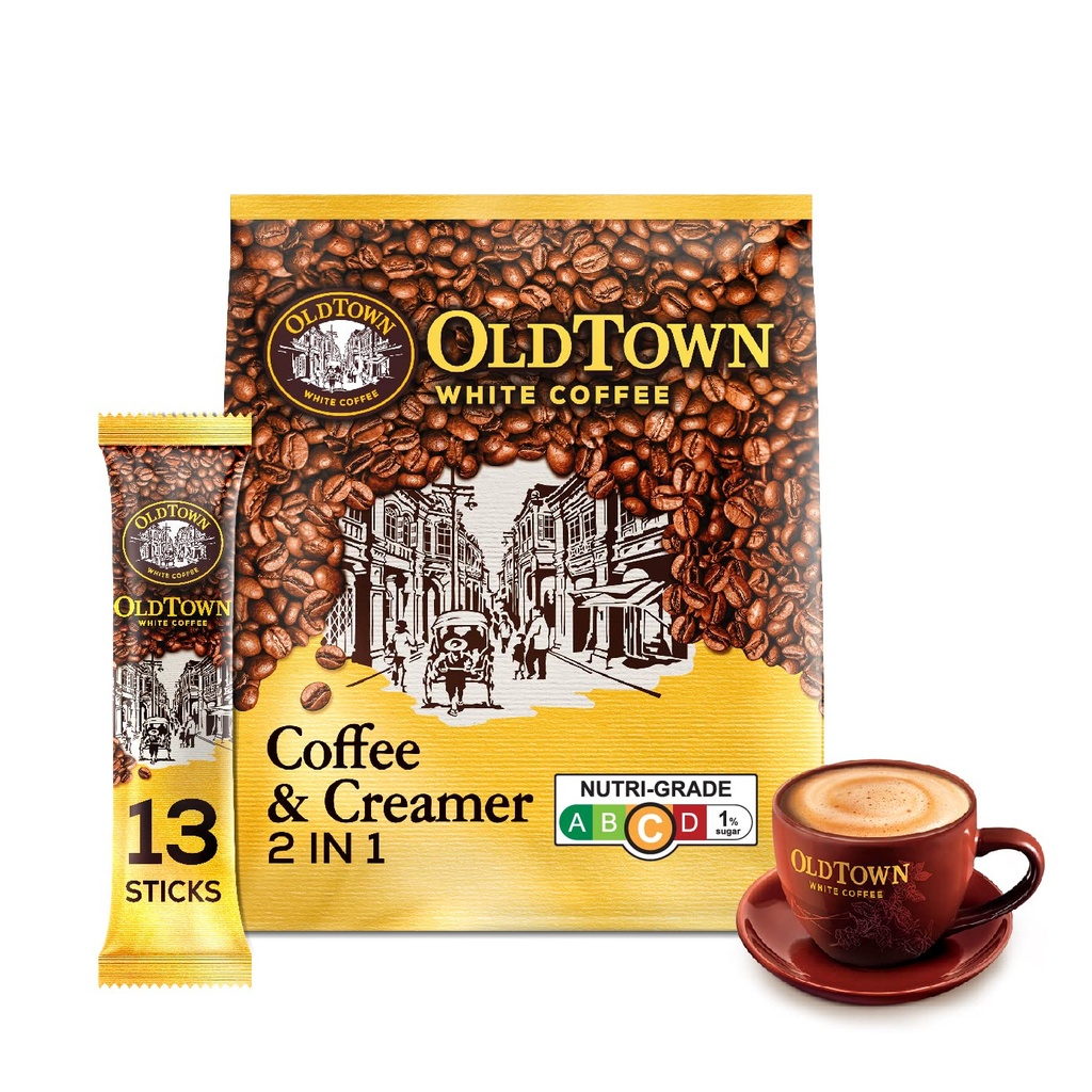 OLD TOWN COFFEE 2 IN 1 COFFEE/CREAMER (20*15s*25g)