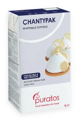 PURATOS CHANTYPAK NON-DIARY WHIPPABLE TOPPING 1LTR