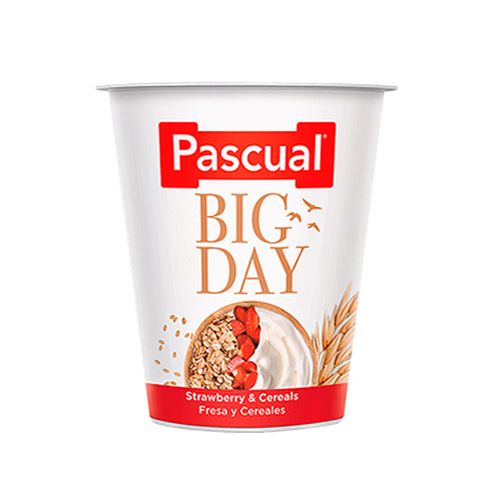 PASCUAL YOGURT BIG DAY STRAWBERRY & CEREALS 125GM