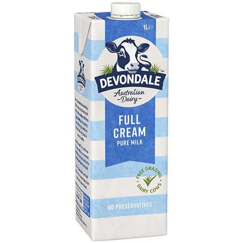 DEVONDALE FULL CREAM MILK 1LTR 