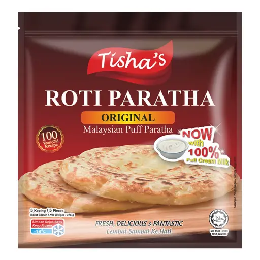 ROTI PARATHA ORIGINAL TISHAS 375 gm