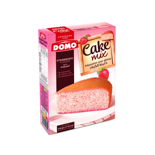 DOMO CAKE MIX " STRAWBERRY" 500G