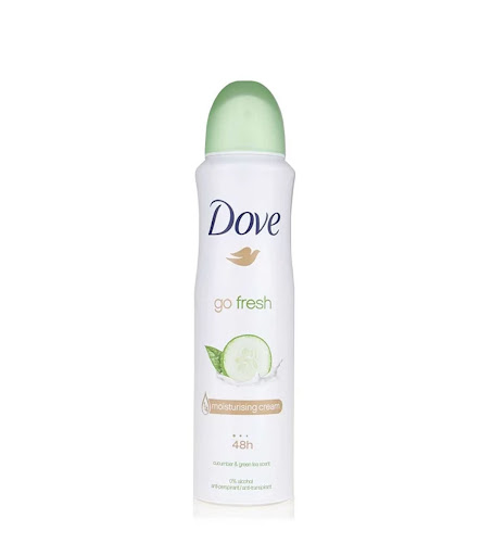 DOVE B/SPRAY CUCUMBER & GREEN TEA 250ML 
