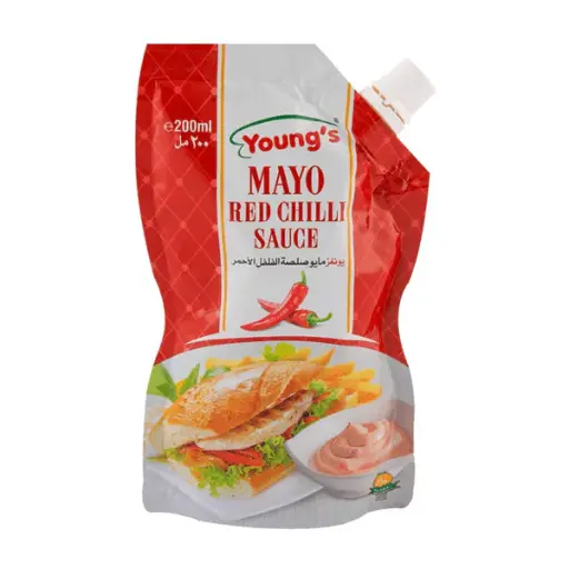 YOUNGS MAYO RED CHILLI SAUCE 200ML 