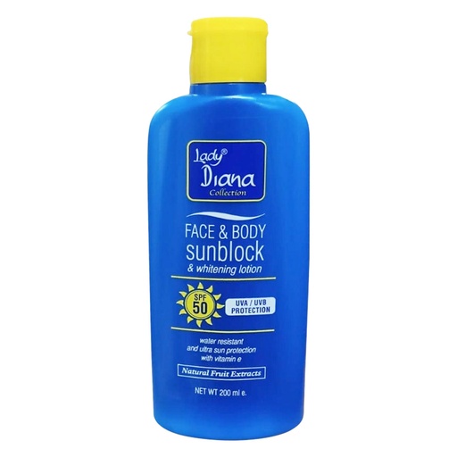 LADY DIANA KIDS SUNBLOCK LOTION SPF 50 200ML 
