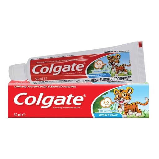 COLGATE T/PASTE KIDS BUBLE FRUIT 2-5 YRS 50ML 