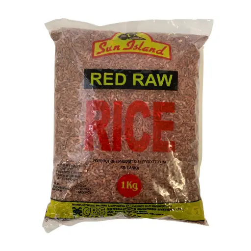RED RAW RICE SUN ISLAND 1KG 