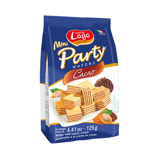 Lago Mini Party Wafer Cocoa 125g