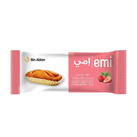 EMI POUND CAKE WITH STRAWBERRY JAM  60g