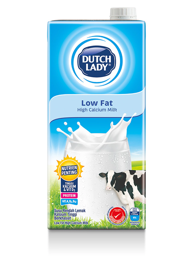DUTCH LADY UHT MILK 1 ltr LOW-FAT