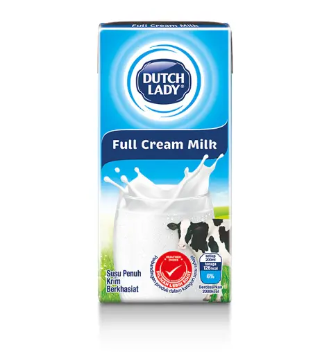 DUTCH LADY UHT MILK 200 ml FULL-CREAM