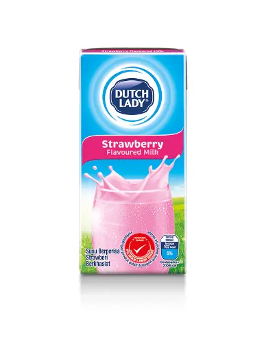 DUTCH LADY UHT MILK 200 ml STRAWBERRY