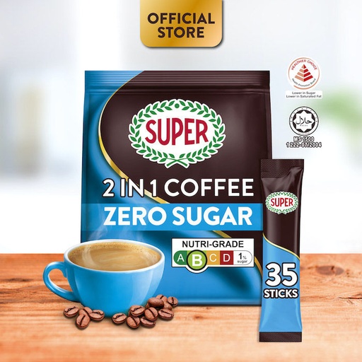 SUPER COFFEE ZERO SUGAR 2 IN 1 (20*35s*12g)   