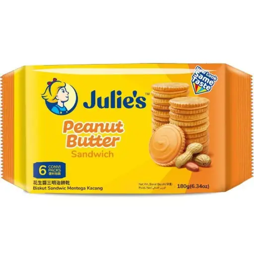 JULIES PEANUT BUTTER S/W 180g