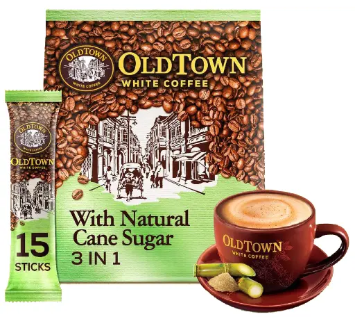 OLD TOWN COFFEE 3 IN 1 CANE SUGAR
