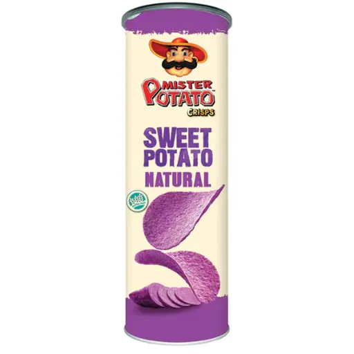 MISTER POTATO CRISPS 160G SWEET POTATO NATURAL