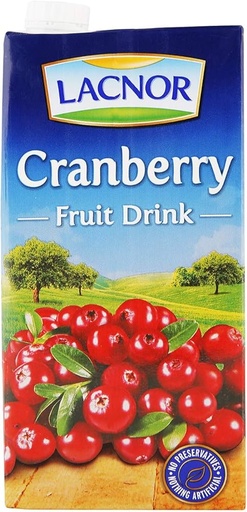 Lacnor Juice 1 Ltr - Cranberry