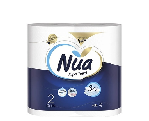 Nua Paper Towel 3ply 2rolls*12pack