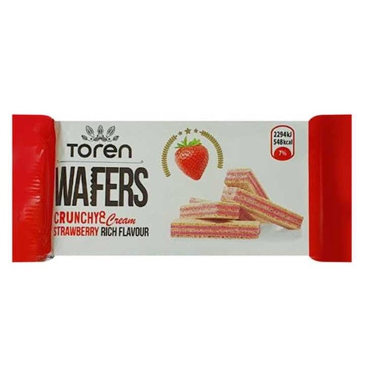 TOREN Wafers Crunchy & Cream Strawberry 55g